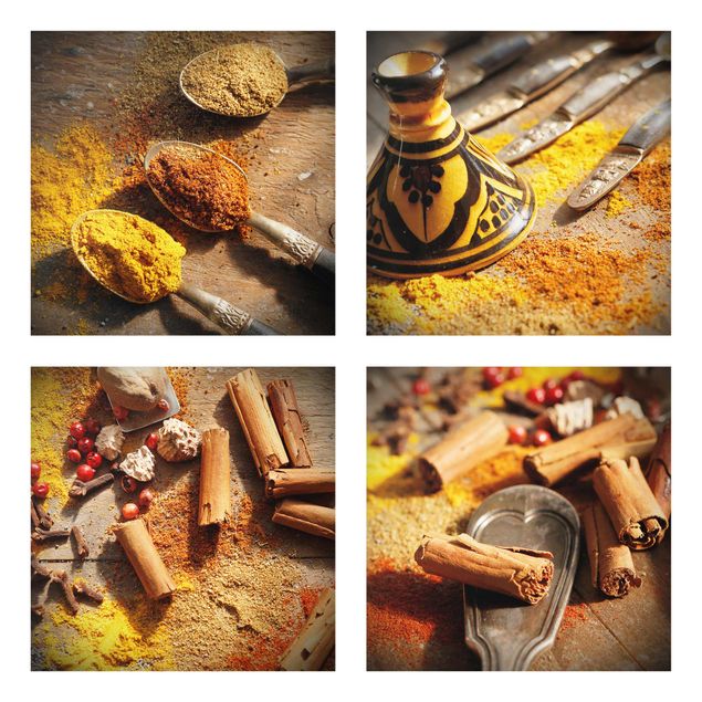 Quadros em amarelo Oriantal Spices