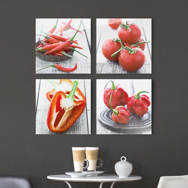 decoraçoes cozinha Red Vegetables