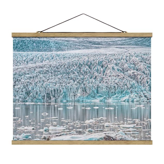 quadros decorativos para sala modernos Glacier On Iceland