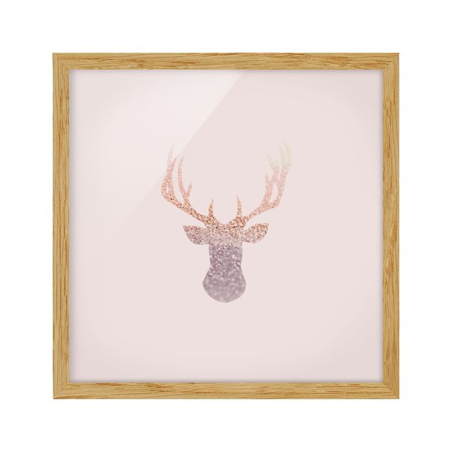 quadros modernos para quarto de casal Shimmering Deer