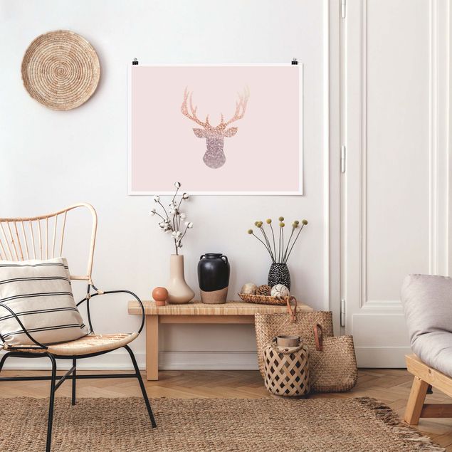 Posters animais Shimmering Deer