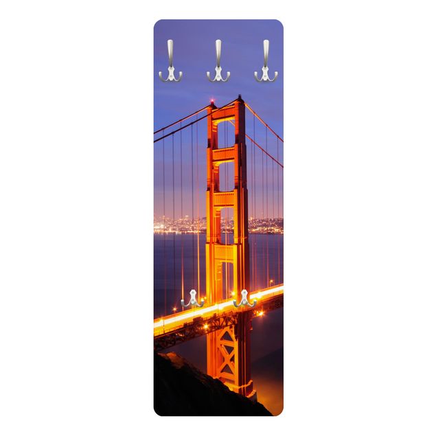 Cabides de parede Golden Gate Bridge At Night