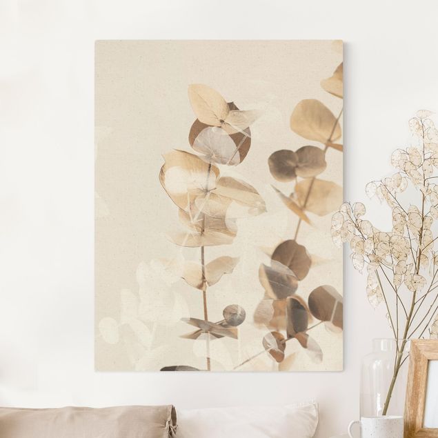 decoraçao para parede de cozinha Golden Eucalyptus With White II