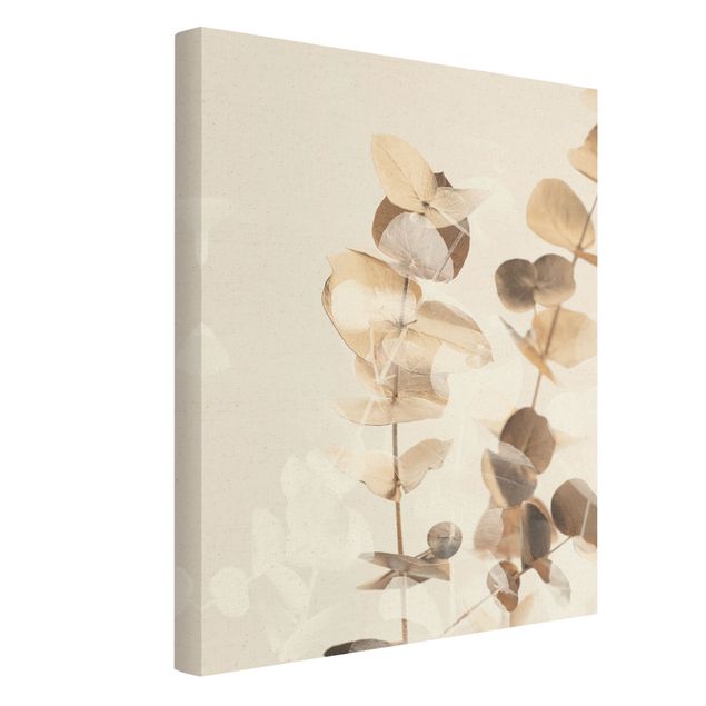 telas decorativas para paredes Golden Eucalyptus With White II