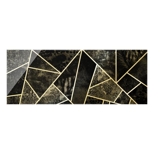 Quadros de Elisabeth Fredriksson Golden Geometry - Grey Triangles