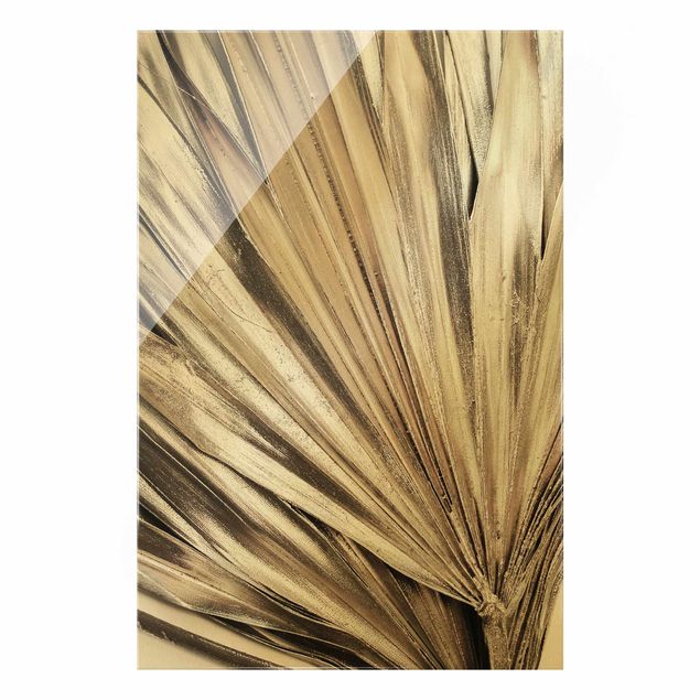 quadros para parede Golden Palm Leaves