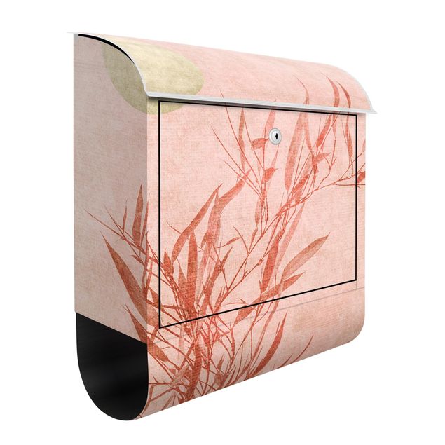 Caixas de correio paisagens Golden Sun Pink Bamboo