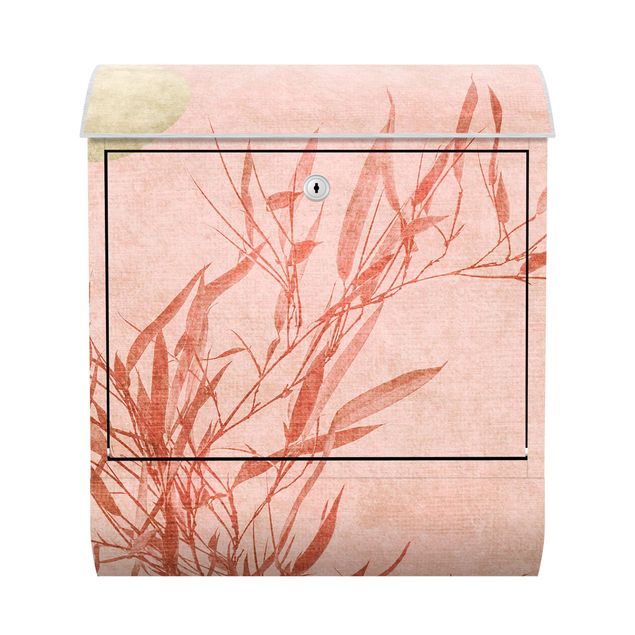 Caixas de correio em rosa Golden Sun Pink Bamboo