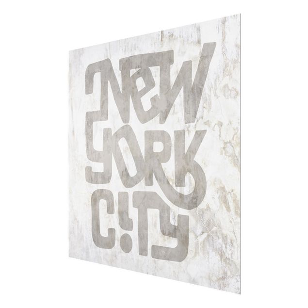 Quadros em cinza Graffiti Art Calligraphy New York City