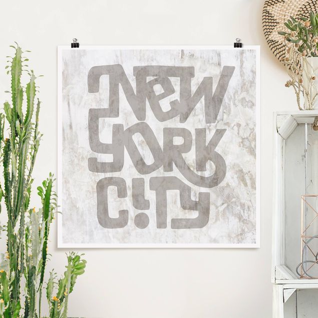Quadros Nova Iorque Graffiti Art Calligraphy New York City