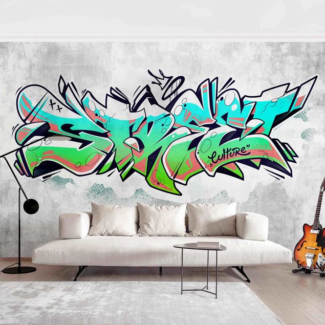 Papel de parede grafite Graffiti Art Street Culture