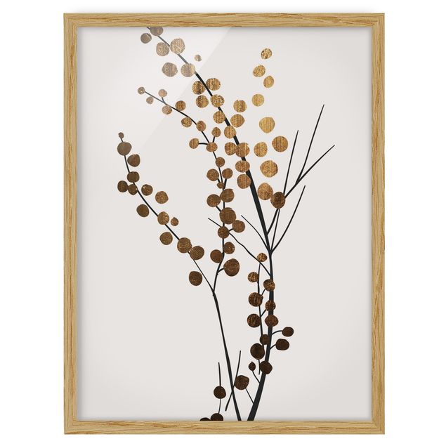 Quadros florais Graphical Plant World - Berries Gold