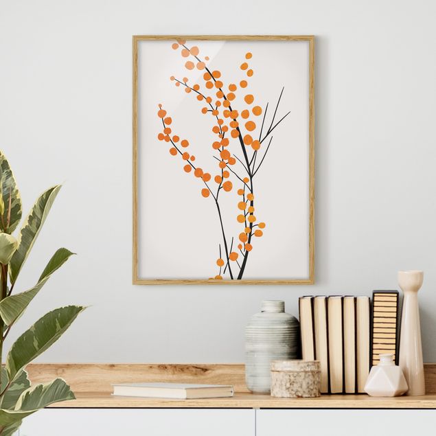 Quadros peixes Graphical Plant World - Berries Orange