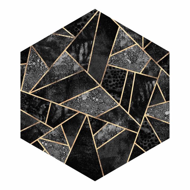 Quadros de Elisabeth Fredriksson Gray Triangles Gold
