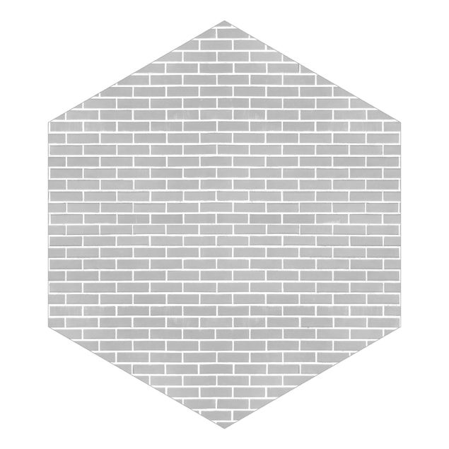 Papel de parede cinza Gray Brick Wall