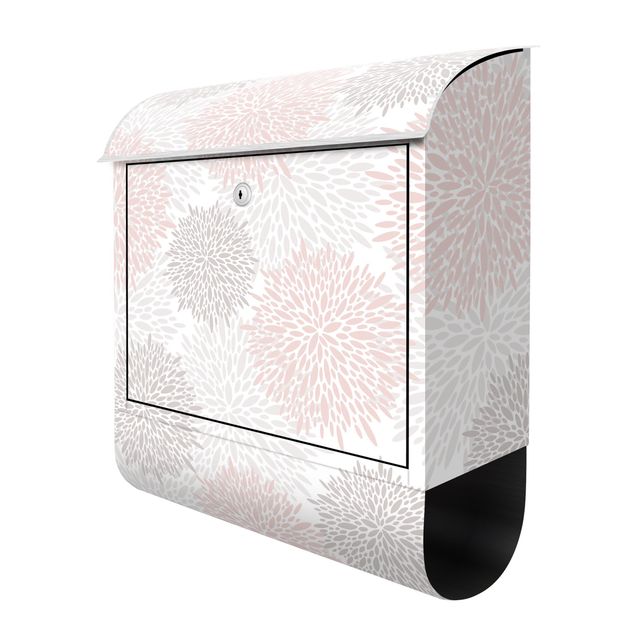 Caixas de correio Big Drawn Dandelion In Light Pink
