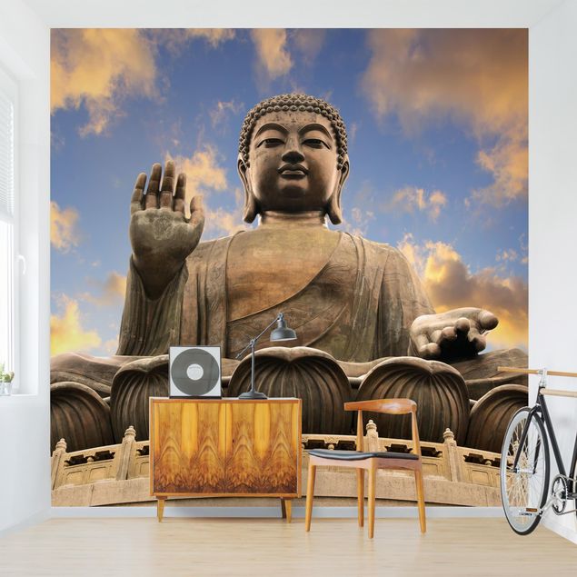 papel de parede para quarto de casal moderno Big Buddha