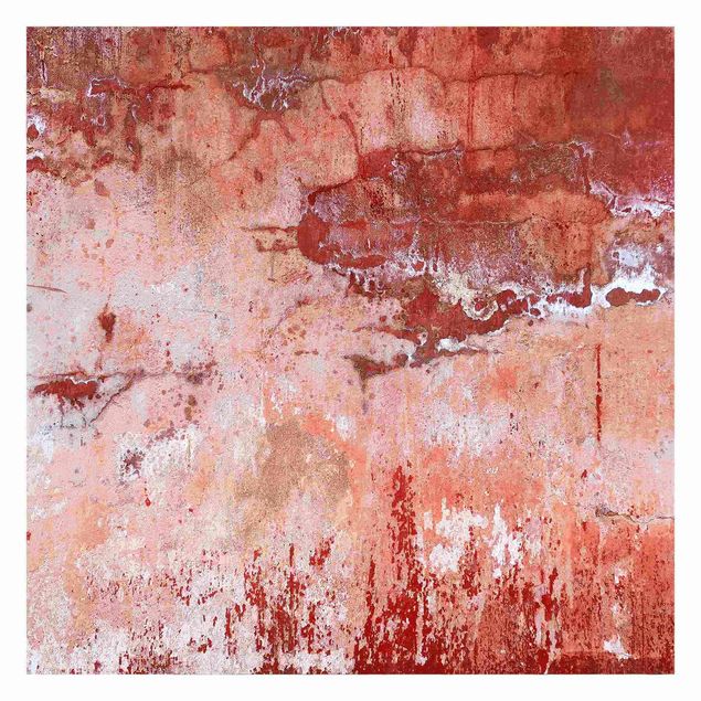 murais de parede Grunge Concrete Wall Red
