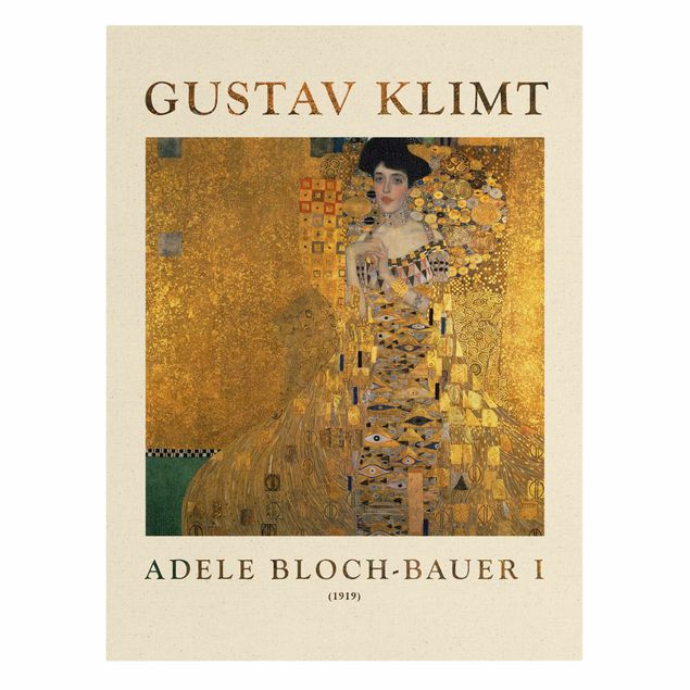 Quadros retratos Gustav Klimt - Adele Bloch-Bauer I - Museum Edition