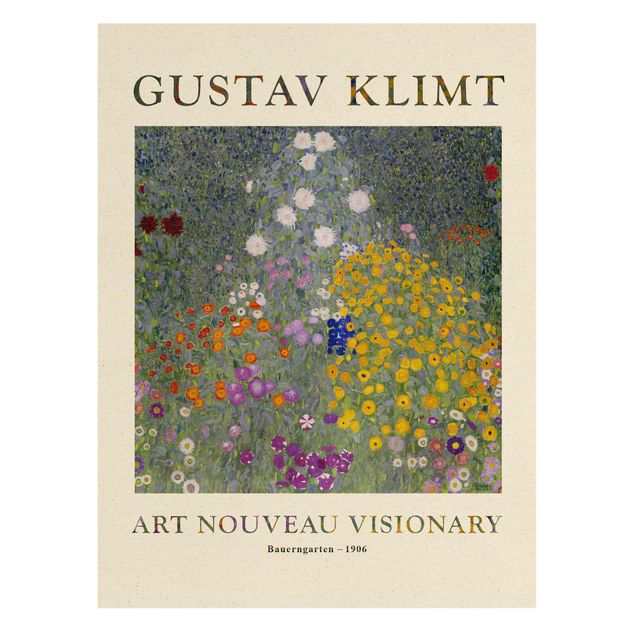 quadro com flores Gustav Klimt - Farmer's Garden - Museum Edition