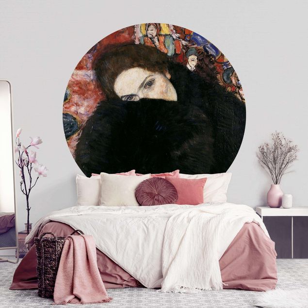 Quadros movimento artístico Art Déco Gustav Klimt - Lady With A Muff