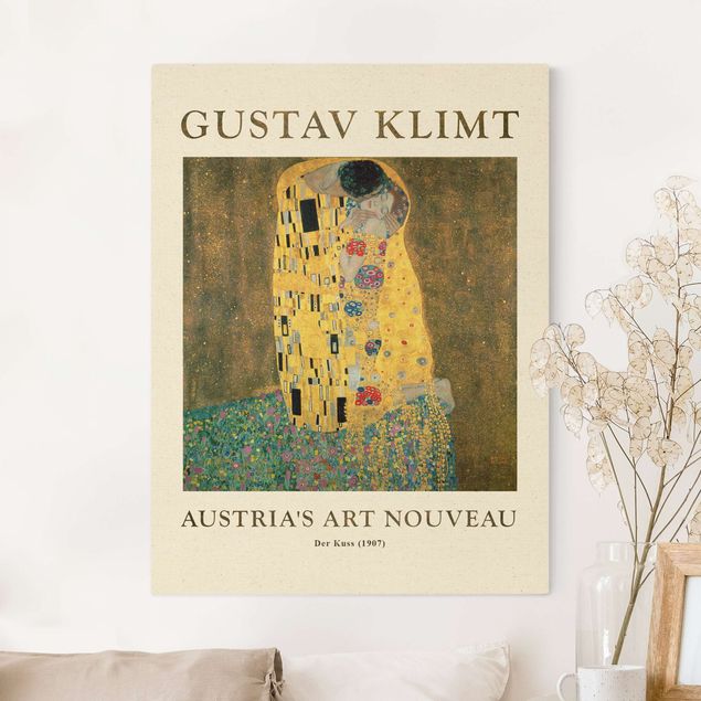 Quadros movimento artístico Art Déco Gustav Klimt - The Kiss - Museum Edition