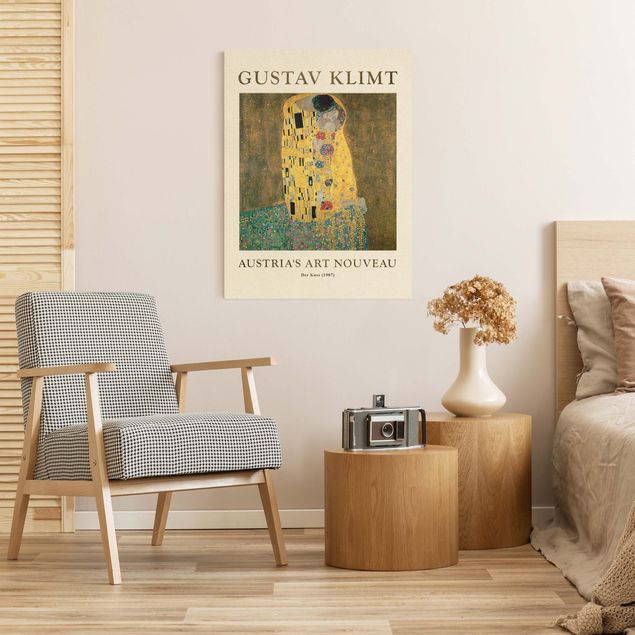 Quadros famosos Gustav Klimt - The Kiss - Museum Edition