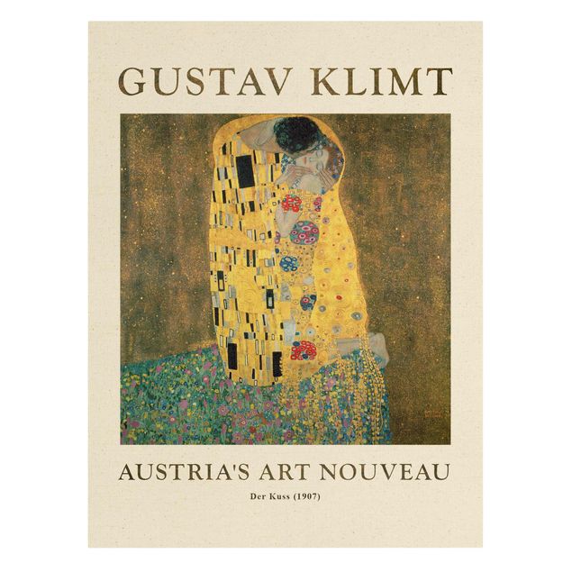 Quadros românticos Gustav Klimt - The Kiss - Museum Edition