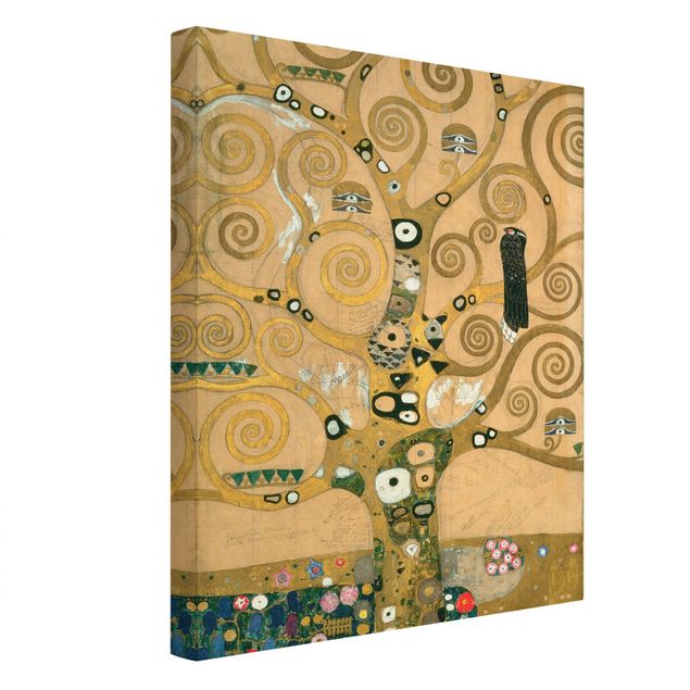 Telas decorativas réplicas de quadros famosos Gustav Klimt - The Tree of Life