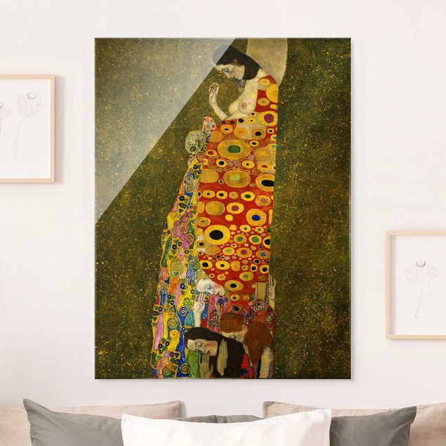 Quadros movimento artístico Art Déco Gustav Klimt - Hope II