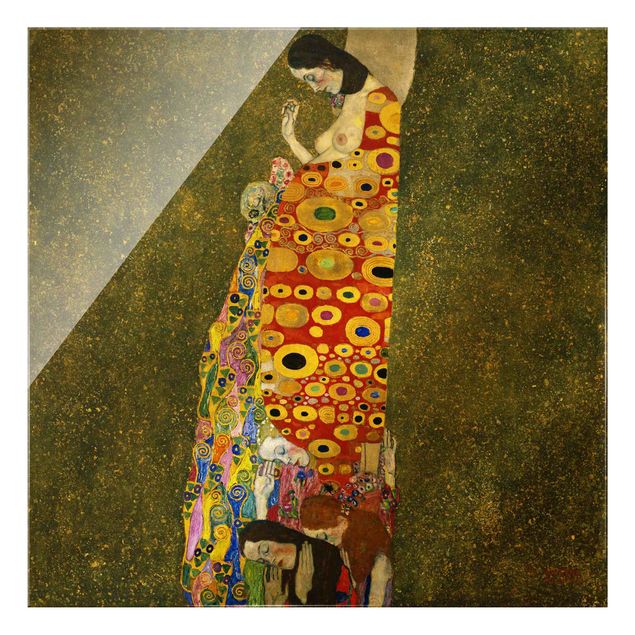 Quadros atos e eróticos Gustav Klimt - Hope II