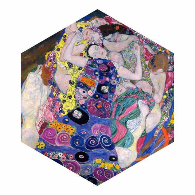 Papel de parede hexagonal Gustav Klimt - The Virgin