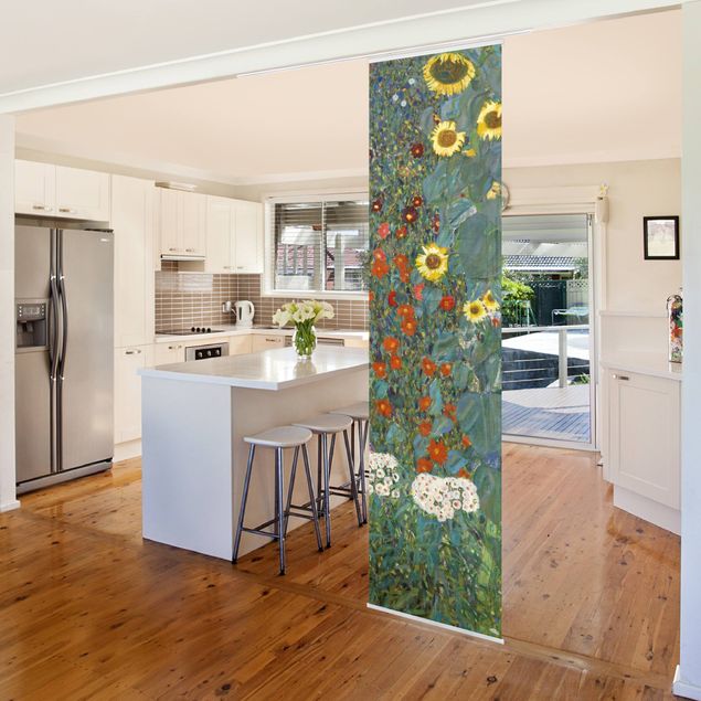 Quadros movimento artístico Art Déco Gustav Klimt - Garden Sunflowers