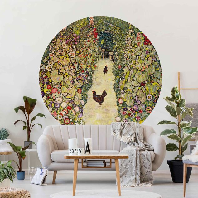 decoraçao cozinha Gustav Klimt - Garden Path with Hens