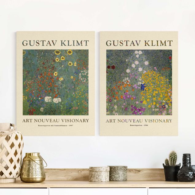 Quadros movimento artístico Art Déco Gustav Klimt - Farmer's Garden - Museum Edition