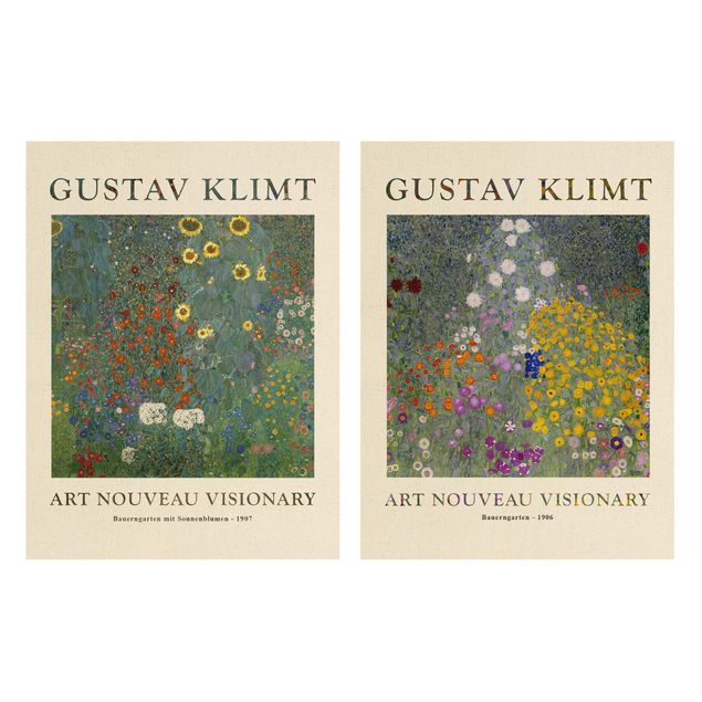 quadros flores Gustav Klimt - Farmer's Garden - Museum Edition