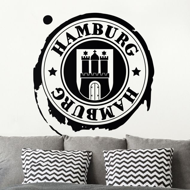 Autocolantes de parede Alemanha Hamburg Logo Design