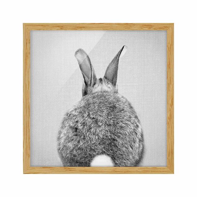 Quadros modernos Hare From Behind Black And White