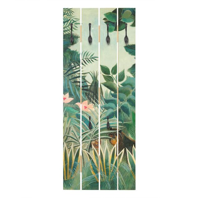 Cabide de parede Henri Rousseau - The Equatorial Jungle