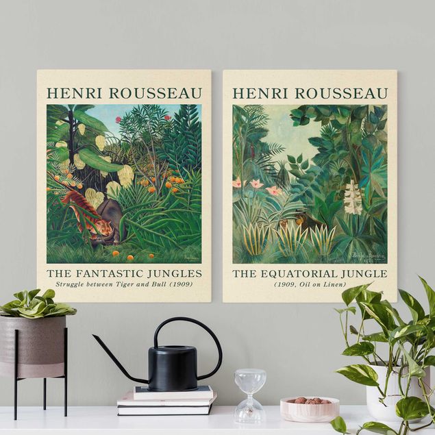 quadro de árvore Henri Rousseau - Museum Edition The Equatorial Jungle