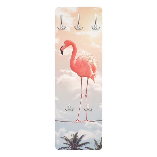 Cabides de parede em rosa Sky With Flamingo