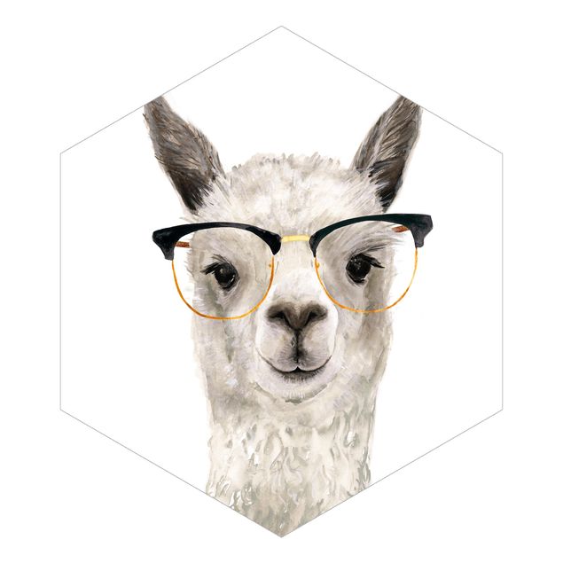 papel de parede em branco Hip Lama With Glasses I