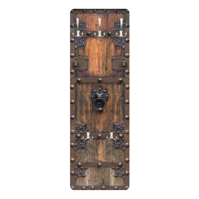 Cabides de parede em marrom Historical Wooden Door