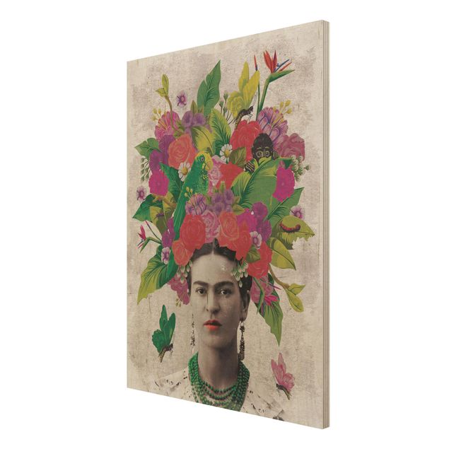 Quadros de Frida Kahlo Frida Kahlo - Flower Portrait
