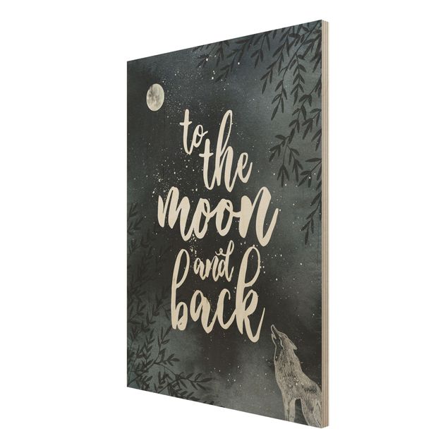Quadros decorativos Love You To The Moon And Back