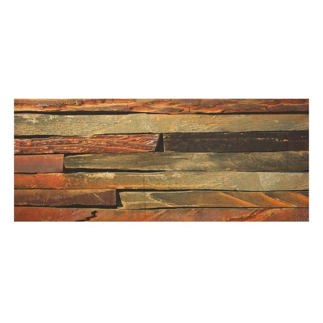 Quadros em madeira vintage Stack of Planks