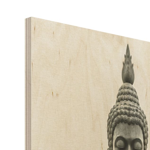 Quadros em madeira Buddha Statue
