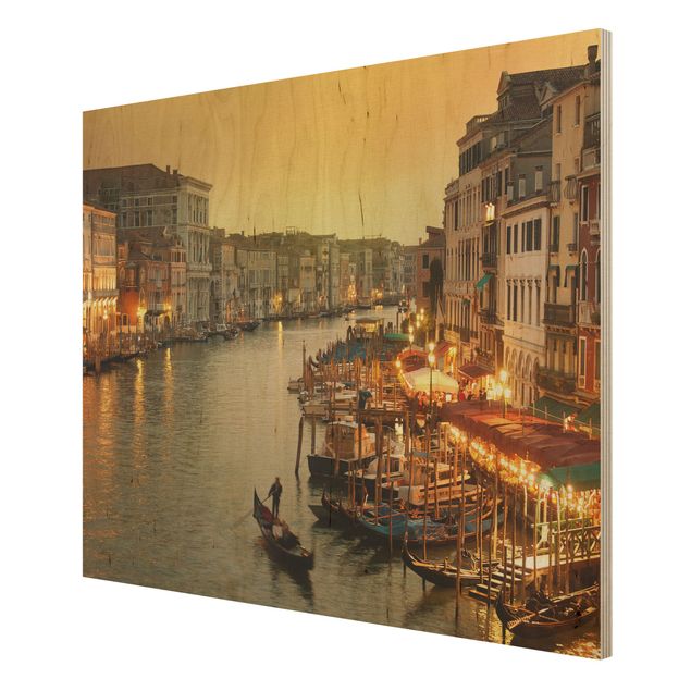 Quadros em madeira Grand Canal Of Venice