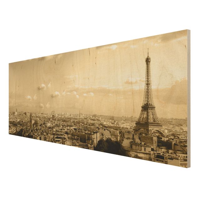quadro de madeira para parede I love Paris