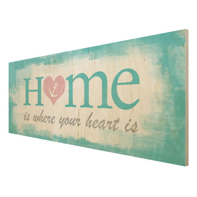 Quadros decorativos No.YK33 Home Is Where Your Heart Is